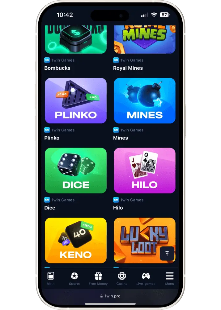 1win Plinko game process 1win Plinko game process